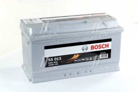 Аккумулятор S5 Silver Plus 100Ah, EN830 правый "+" 353х175х190 (ДхШхВ) Bosch 0 092 S50 130