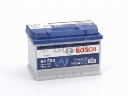 Аккумулятор S4 EFB 70 Ah, EN 650 правый "+" 278x175x190 (ДхШхВ) с-ма START-STOP Bosch 0 092 S4E 080 (фото 1)
