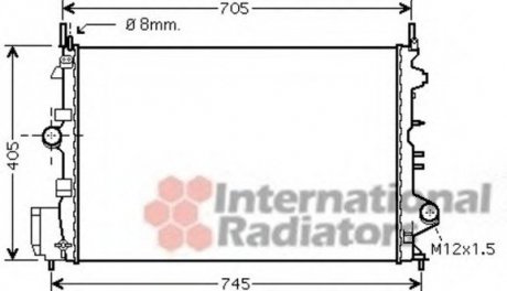 Радиатор охлаждения VECTRA C-SIGNUM 18i 05- Van Wezel 37002462 (фото 1)
