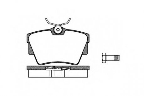 Тормозные колодки зад дисковые Opel Vivaro 01-10,Renault Trafic 00-14 ROADHOUSE 2591.30 (фото 1)