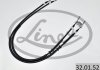 Трос ручника Opel Combo 01- (L/R) 1235/1040x2 (барабани)) LINEX 32.01.52 (фото 2)