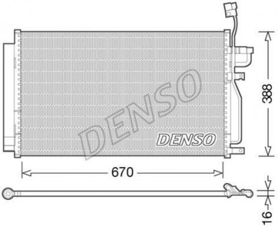 Радиатор кондиционера Denso DCN15002 (фото 1)