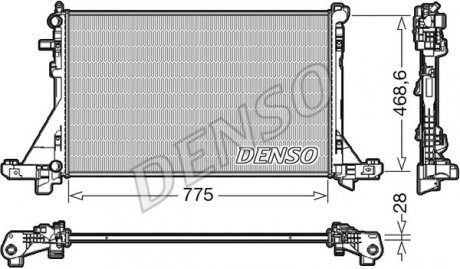 Радиатор Master / Movano / NV400 "10>> Denso DRM23112