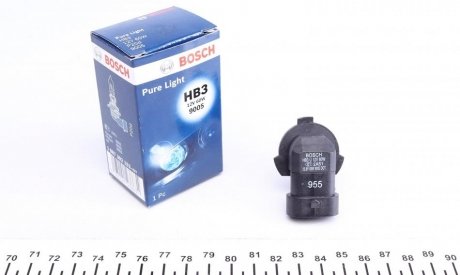 Лампа накаливания HB3 12V 60W P20d PURE LIGHT Bosch 1987302152 (фото 1)