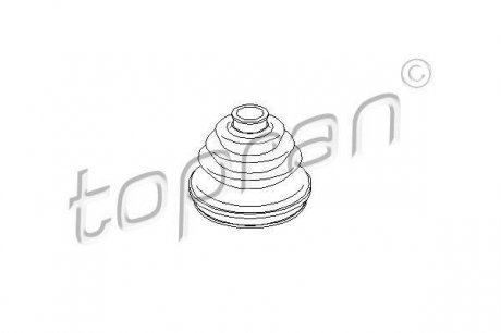 Пильовик шрусу зовні. Opel Kadett 1.6-2.0,D, Ascona 1.6-2.0,D, Vectra 1.8,2.0 Topran 103 661