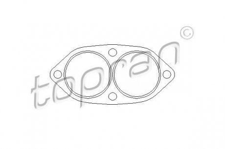 Прокладання вихлопної труби (подвійний)) Opel Kadett,Ascona,Vectra 1.3S, 1.6D,1.7D Topran 201 739 (фото 1)