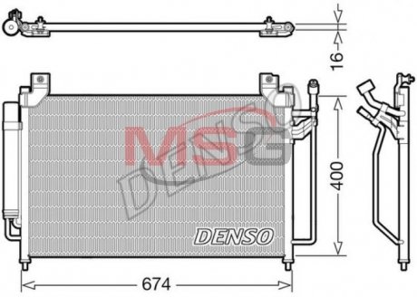 Радиатор кондиционера Denso DCN44013 (фото 1)