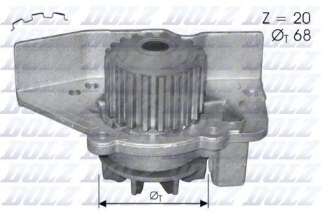 Водяний насос DOLZ C118 (фото 1)