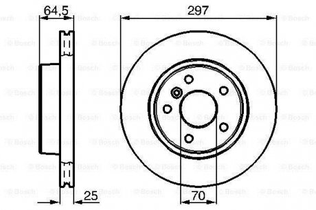 Гальмівний диск Bosch 0 986 478 483 (фото 1)