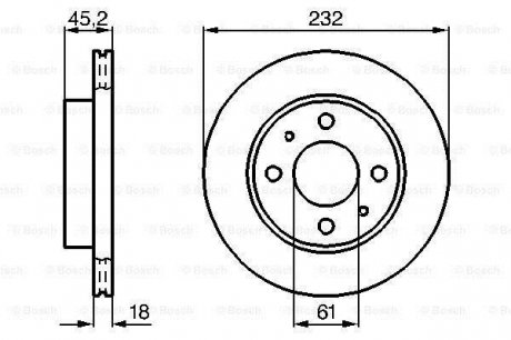 Гальмівний диск Bosch 0 986 478 650