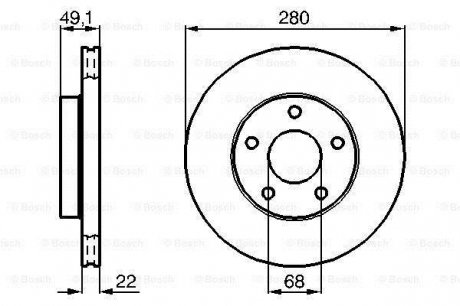Гальмівний диск Bosch 0 986 478 833