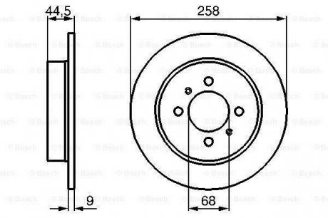 Гальмівний диск Bosch 0 986 478 836 (фото 1)