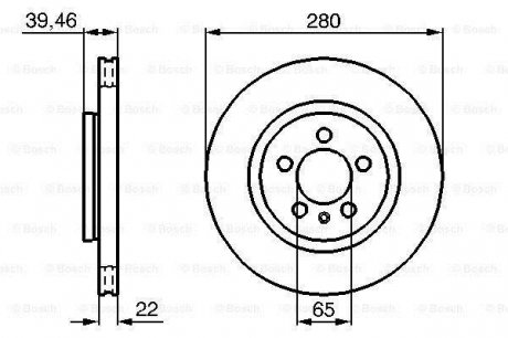 Гальмівний диск Bosch 0 986 479 156