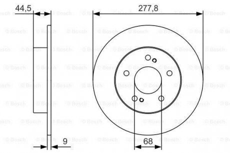 Гальмівний диск Bosch 0 986 479 T86 (фото 1)