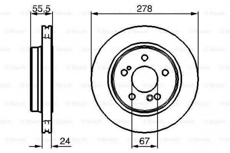 Гальмівний диск Bosch 0 986 479 133