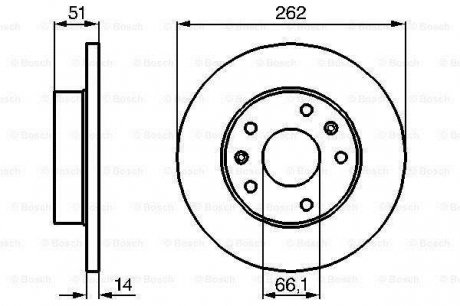 Гальмівний диск Bosch 0 986 478 991 (фото 1)