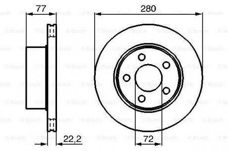 Гальмівний диск Bosch 0 986 478 694 (фото 1)
