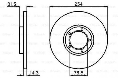 Гальмівний диск Bosch 0 986 478 345