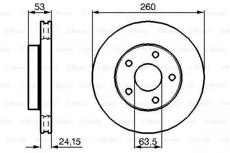 Гальмівний диск Bosch 0 986 478 195 (фото 1)