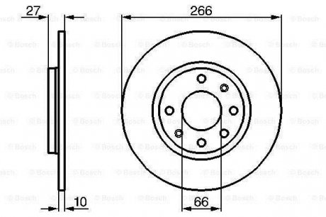 Гальмівний диск Bosch 0 986 478 090 (фото 1)