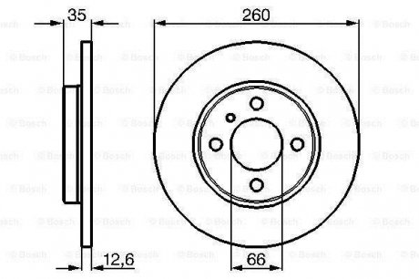 Гальмівний диск Bosch 0 986 478 029 (фото 1)