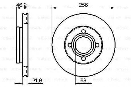 Гальмівний диск Bosch 0 986 478 018