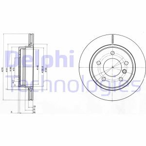 Тормозной диск DELPHI BG3041C (фото 1)