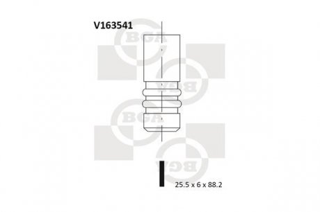 Випускний клапан BGA V163541 (фото 1)
