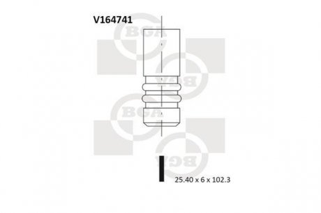 Випускний клапан BGA V164741 (фото 1)