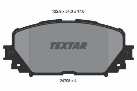 Гальмівні колодки TEXTAR 2470801 (фото 1)