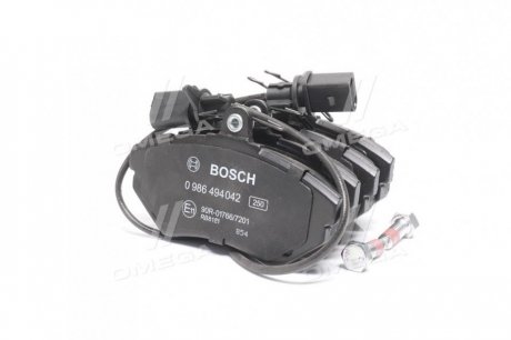 КОЛОДКИ ТОРМОЗНЫЕ Bosch 0 986 494 042 (фото 1)