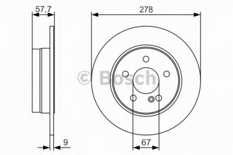 Гальмівний диск Bosch 0 986 479 S96 (фото 1)