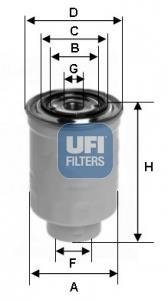 Топливный фильтр UFI 24.465.00 (фото 1)
