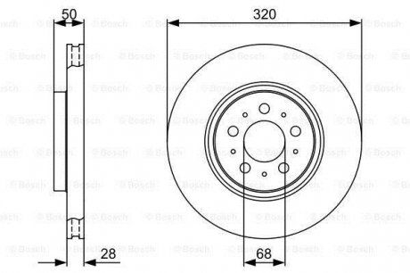 Гальмівний диск Bosch 0 986 479 321