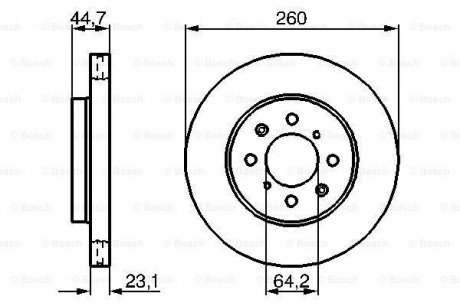 Тормозной диск Bosch 0 986 479 226 (фото 1)