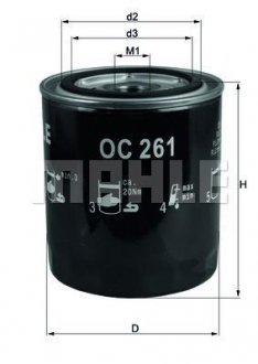 Масляний фільтр KNECHT OC261 (фото 1)