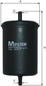 Фильтр топлива MFILTER BF674 (фото 1)