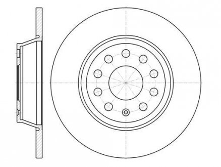 Тормозной диск ROADHOUSE 697300 (фото 1)