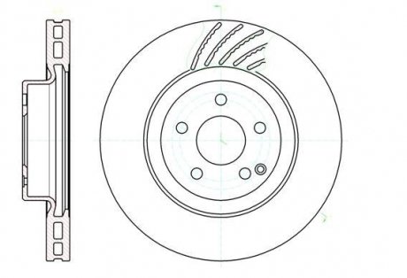Тормозной диск ROADHOUSE 6114210 (фото 1)