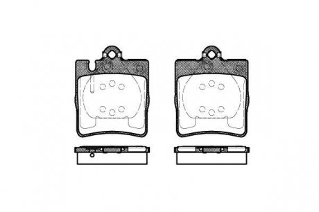 Тормозные колодки дисковые WOKING P609310 (фото 1)