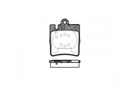 Тормозные колодки дисковые WOKING P609300 (фото 1)