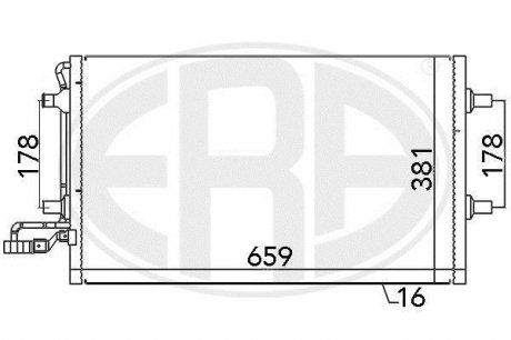 Радіатор кондиціонера Era 667027 (фото 1)