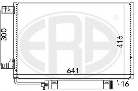 Радіатор кондиціонера Era 667006 (фото 1)