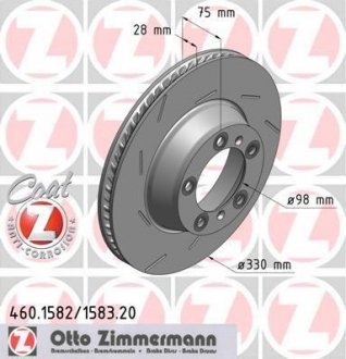 ДИСК ТОРМОЗНОЙ Zimmermann Otto Zimmermann GmbH 460158320