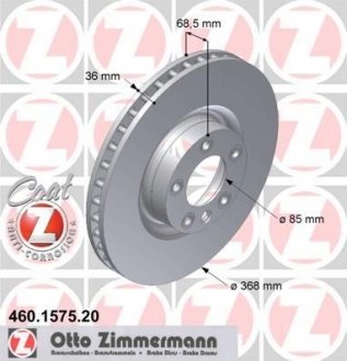 ДИСК ТОРМОЗНОЙ Zimmermann Otto Zimmermann GmbH 460157520