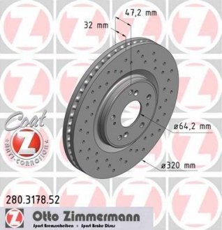 ДИСК ГАЛЬМІВНИЙ Zimmermann Otto Zimmermann GmbH 280.3178.52