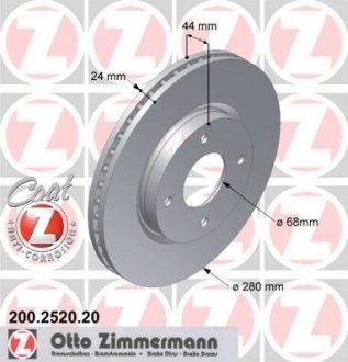 ДИСК ТОРМОЗНОЙ Zimmermann Otto Zimmermann GmbH 200252020