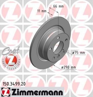 Тормозные диски Zimmermann Otto Zimmermann GmbH 150349920