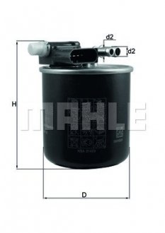 Топливный фильтр MH MAHLE KL 911 (фото 1)