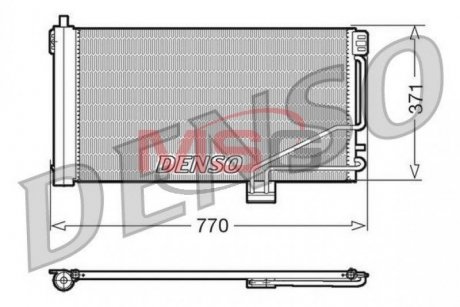 Радіатор кондиціонера Denso DCN17014 (фото 1)